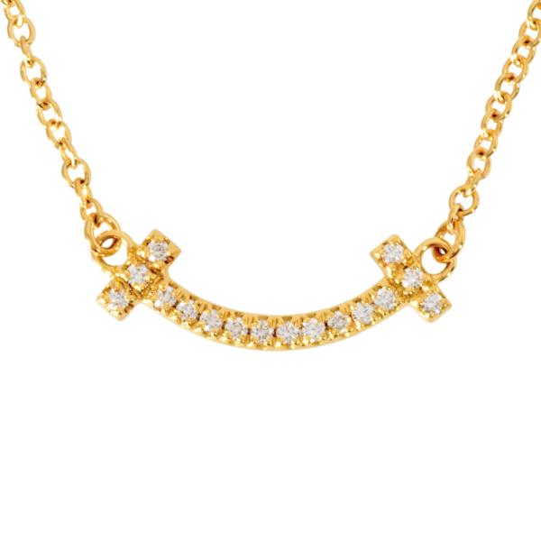 Tiffany T ティファニー Tiffany&Co. Tスマイル ミニ ネックレス