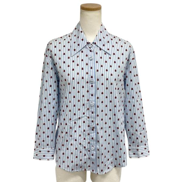 GUCCI（グッチ） ストライプ てんとう虫 長袖シャツ コットン 525708