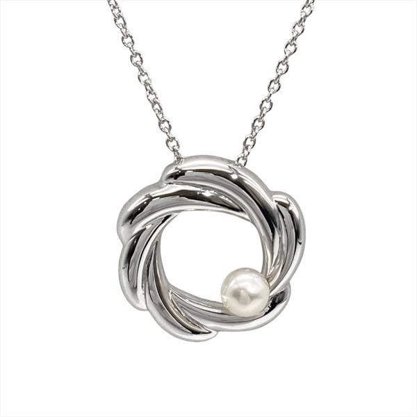 タサキ TASAKI ネックレス シルバー 淡水パール ラウンド レディース