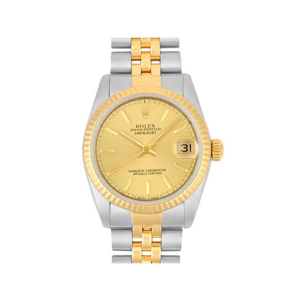 ロレックス ROLEX デイトジャスト 68273 N番 時計 ボーイズ ブランド 自動巻き AT ステンレス SS ゴールド YG コンビ ホワイト 磨き済み 【中古】 ROLEX（ロレックス） デイトジャスト 68273 YG×SS コンビ 97番