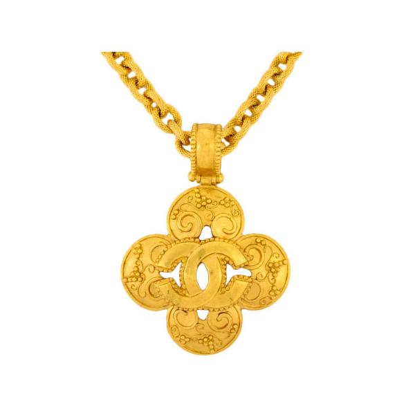 CHANEL シャネル ココマーク クローバー ペンダント ネックレス
