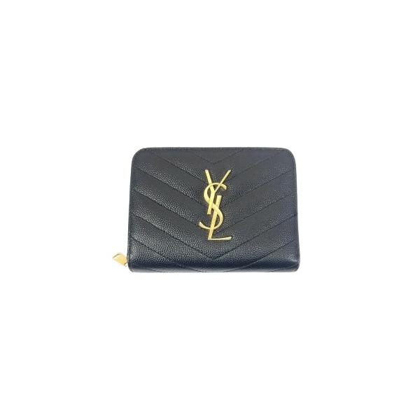 サンローラン SAINT LAURENT カサンドラ YSL 二つ折り財布 レザー