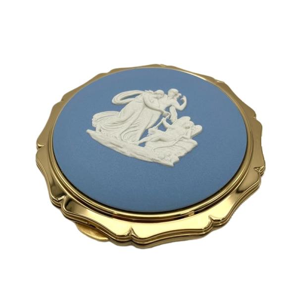 ウェッジウッドコンパクトミラー カメオ柄 ウェッジウッド WEDGWOOD ジャスパー 手鏡 コンパクトミラー 陶器