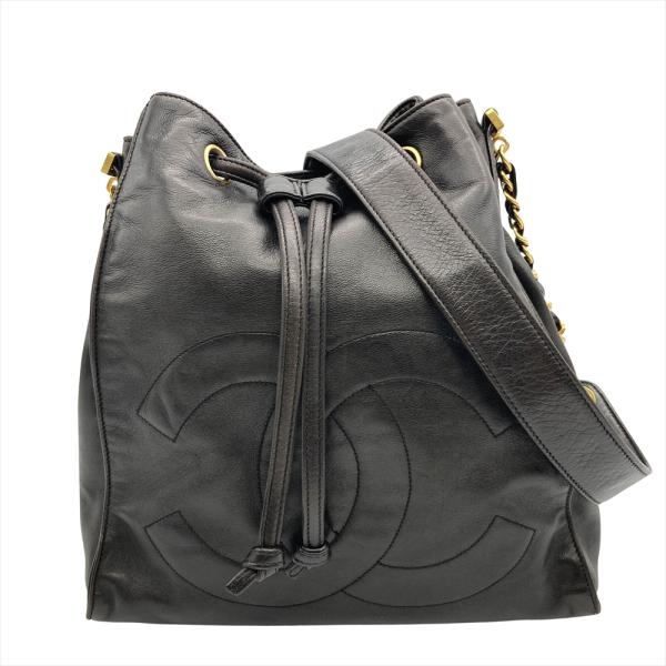 CHANEL（シャネル） ココマーク ショルダーバッグ レザー ブラック