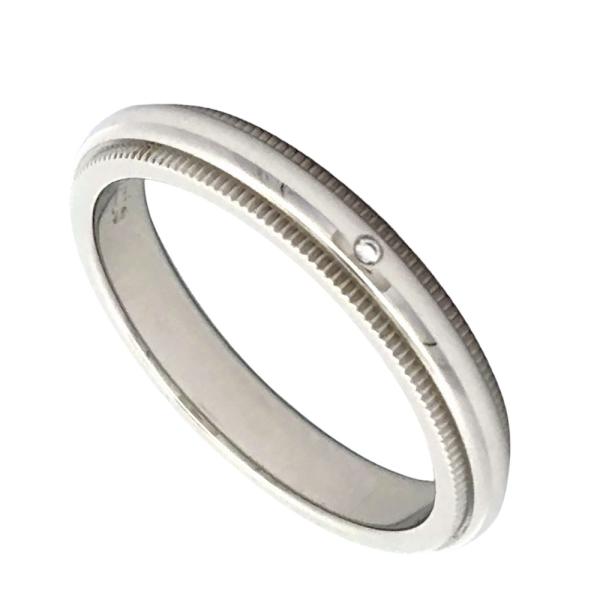 TIFFANY＆CO　ミルグレイン　11号　pt950 TIFFANY&Co.（ティファニー） ミルグレイン リング 指輪 ダイヤモンド
