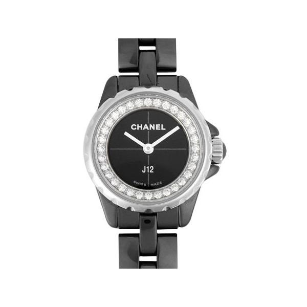 CHANEL シャネル J12 XS ダイヤベゼル ブラックセラミック