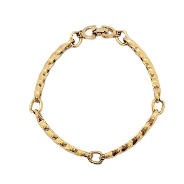クリスチャンディオール　ブレスレット　ゴールド/金　ツイストチェーン クリスチャンディオール Christian Dior ツイスト ブレスレット