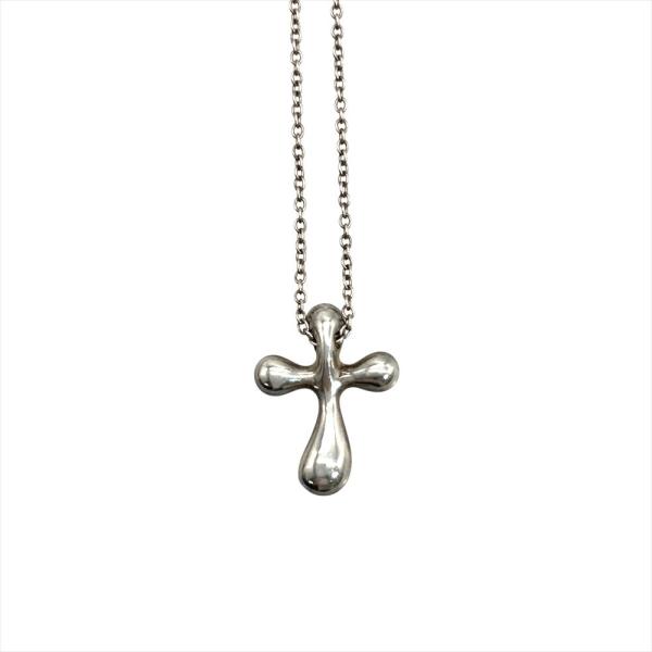 ティファニー Tiffany&amp;Co. エルサペレッティ スモールクロス ネックレス SV925 2.5g シルバー レディース