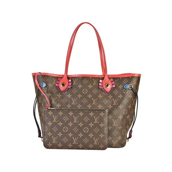 ルイヴィトン モノグラム　ネヴァーフルMMトートバッグ LOUIS VUITTON ネヴァーフル MM トートバッグ ブラック ゴールド