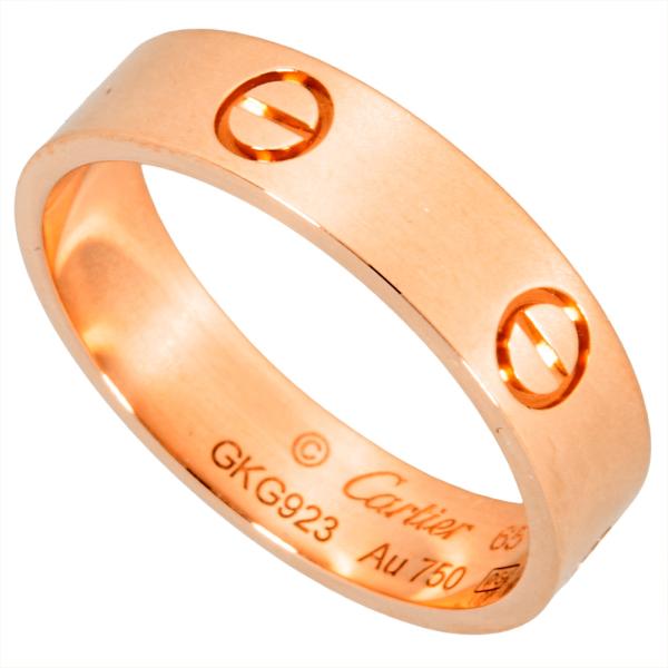 LOVE（Cartier） カルティエ Cartier ラブ リング 指輪 #65 K18PG 7.2g