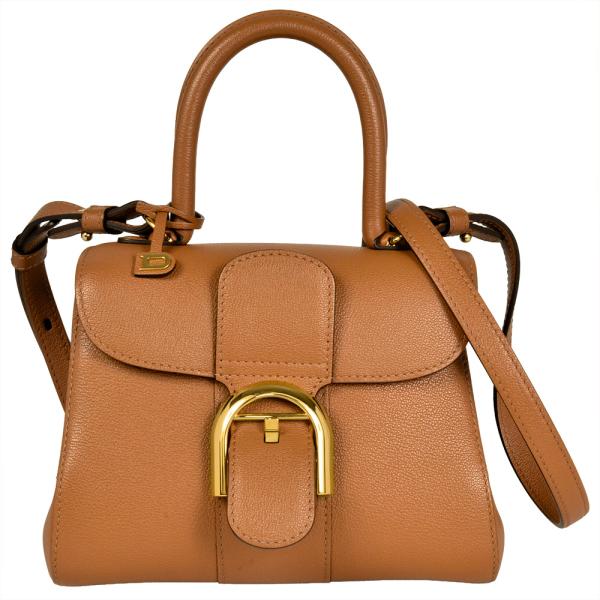 デルヴォー DELVAUX ブリヨン ミニ 2WAY ハンドバッグ AA0406 ブラウン