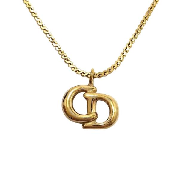 クリスチャンディオール Christian Dior CDロゴ ネックレス メタル