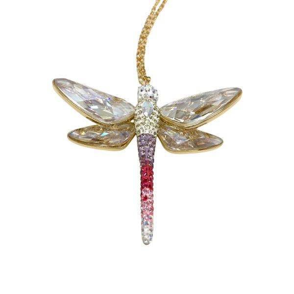 SWAROVSKI（スワロフスキー） トンボ ネックレス メタルg マルチカラー