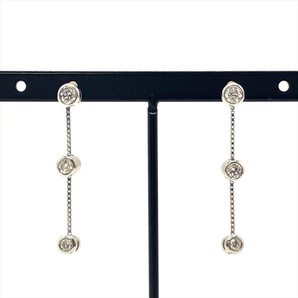 ベリテ VERITE 3PD チェーン ピアス ダイヤモンド 0.30ct Pt900 3.4g