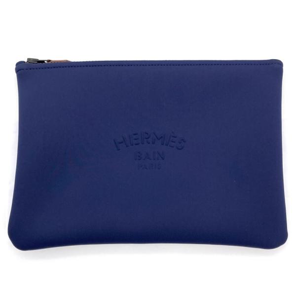 HERMES エルメス ネオバンGM ブルーマリン クラッチバッグ ナイロン goldplazajp_itx5cc5uguio