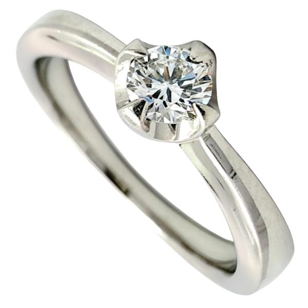 ヨンドシー 4℃ ソリティア リング 指輪 ダイヤモンド 0.227ct 約10号