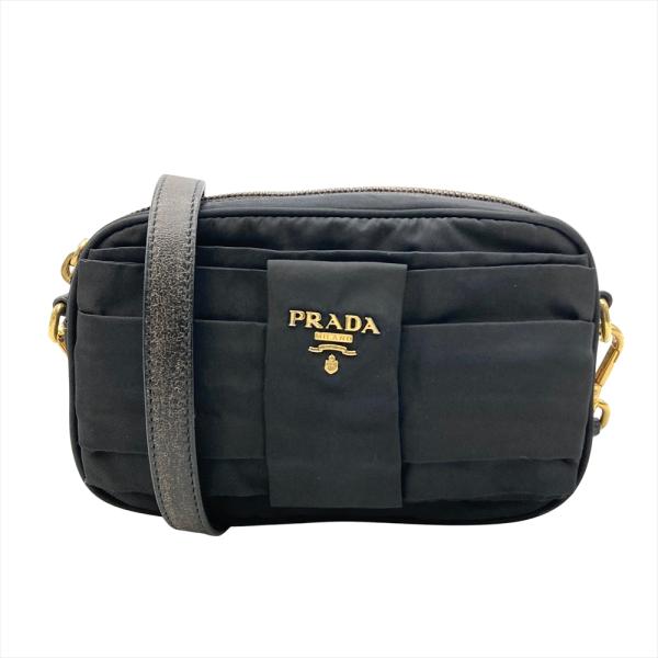 PRADA（プラダ） リボンモチーフ ミニ ショルダーバッグ ナイロン