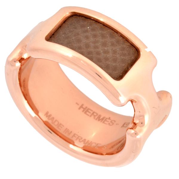 エルメス HERMES オランプ PM リング 指輪 メタル ヴォーエプソン 約