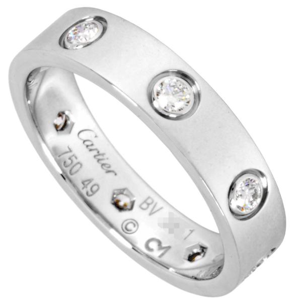 Cartier（カルティエ） ミニラブ リング 指輪 ダイヤモンド #49 K18WG