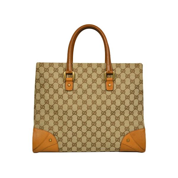 GUCCI（グッチ） GUCCI GGスプリーム キャンバス レザー トートバッグ