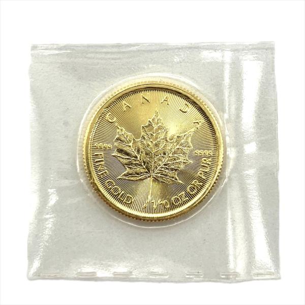 メープルリーフ コイン K24ゴールド 3.1g 1/10oz 金貨 純金 : ゴールド