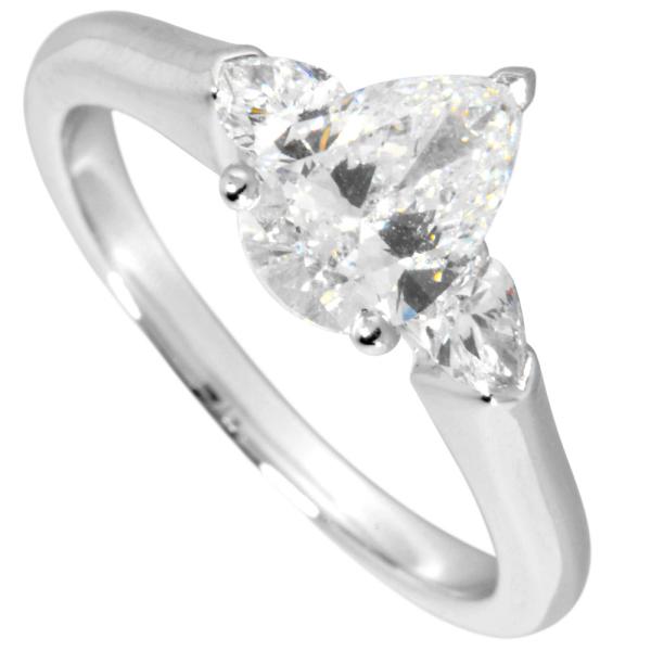 グラフ プロミス ダイヤ リング Pt950 0.53ct ペアシェイプ 8号 graff 
