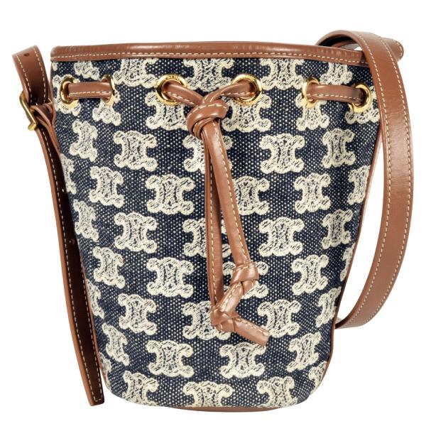 CELINE / トリオンフキャンバス ドローストリング ショルダーバッグ CELINE - CELINE / トリオンフキャンバス ドローストリング