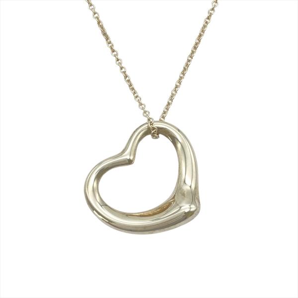ティファニー Tiffany&amp;Co. オープンハート ネックレス SV925 10.1g シルバー レディース
