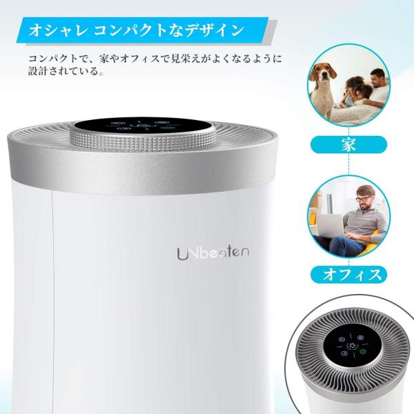 Unbeaten 空気清浄機 小型 卓上 コンパクト 6畳 Hepaフィルター 静音 省エネ 脱臭 ホコリ タバコ ペット 花粉対策 Www Clinicaces Edu Co