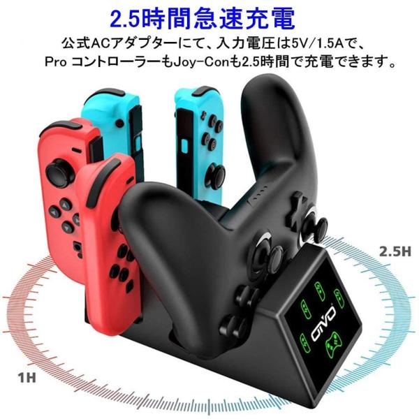 Oivo Joy Con ジョイコン 充電 プロコン 充電スタンド ニンテンドースイッチ 2 5時間急速充電 スイッチ充電ドック Switc Drrayyoong Com Au