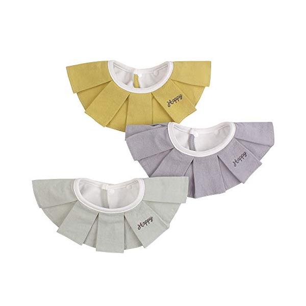 Xiaohawang360度 スタイ ベビー よだれかけ 赤ちゃん まるいビブ コットン 吸水 おしゃれなフリル型 唾液タオル 女の子 男の Dallasreceiver Com