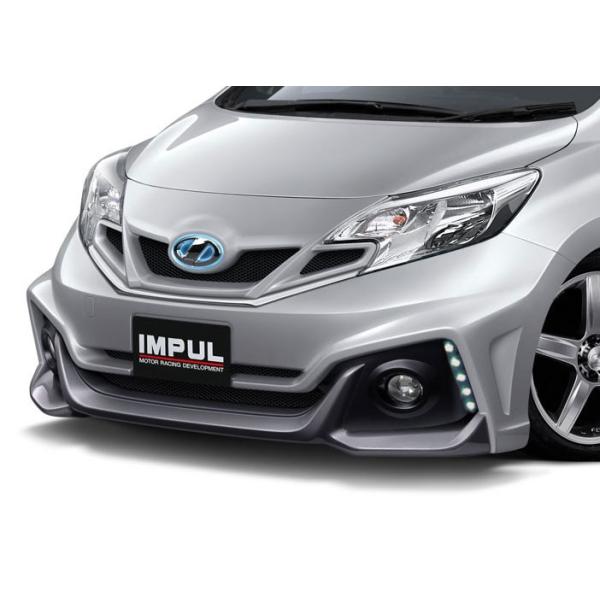 ノート E12 IMPUL インパル フロントバンパー エアロ FRP ウイング IMPUL インパル ノート E12 〜2016.10 MC前 標準車用 エアロ