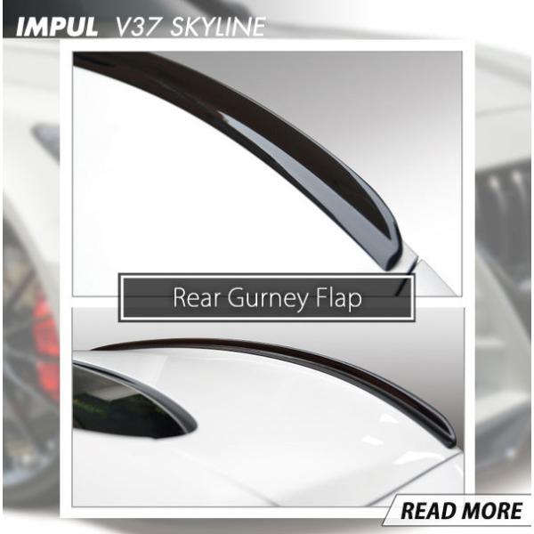 IMPUL インパル スカイライン V37 リアガーニーフラップ PVC製 塗装済 カラー ( ホワイトパール / グロスブラック )