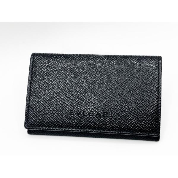 BVLGARI 黒 レザー キーケース　コインケース　2個セット BVLGARI 黒 レザー キーケース コインケース 2個セット BVLGARI
