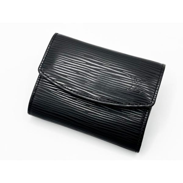 【外観美品】ルイヴィトン　エピ　ポルトモネ　サーンプル　M63412 ブラック LOUIS VUITTON ルイ・ヴィトン ポルトモネ サーンプル コイン