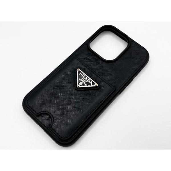 PRADA iPhone14pro ケース サフィアーノレザー ブラック プラダ PRADA - プラダ PRADA iPhone 14 Proケース サフィアーノ