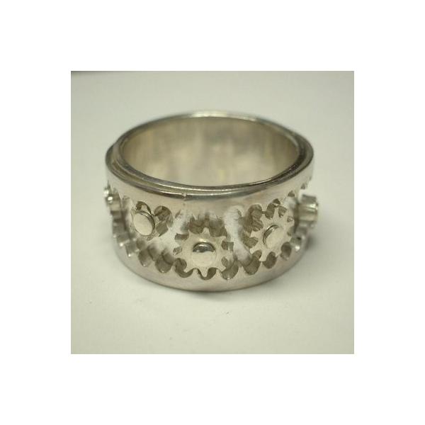 シルバー ギア メカニカルリング 005 ギアリング : ゴールドスミス