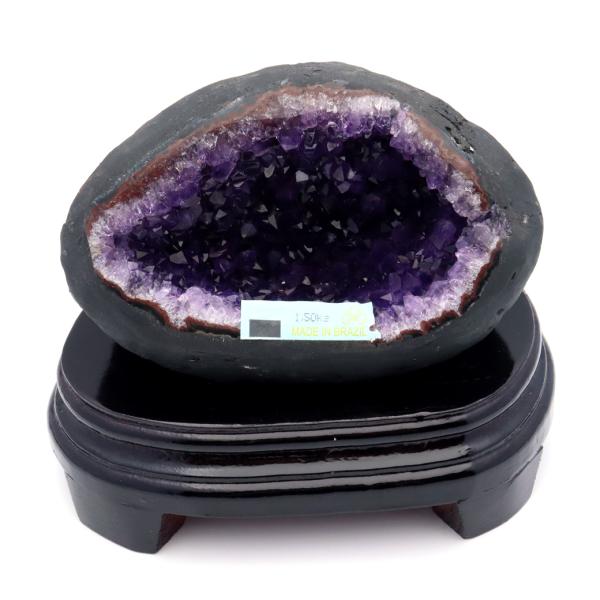 アメジスト ドーム 約1.5kg 小型 卓上サイズ 紫水晶 ジオード 晶洞