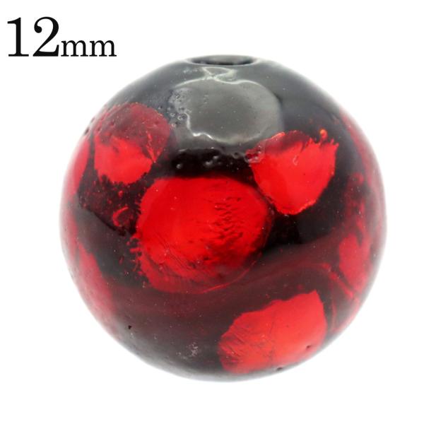 GOLD STONE ホタルガラス レッド 赤色 ビーズ 粒売り 1粒 12mm