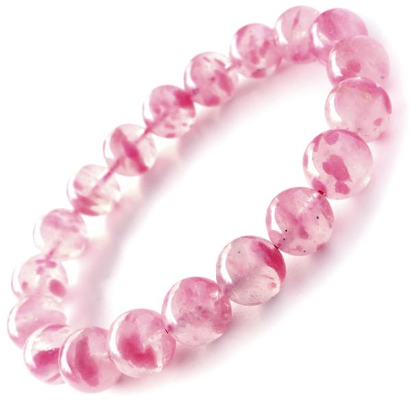 天然石ロードナイトシリカ約11.2㍉ブレスレッ ロードナイトシリカ - 吉祥寺の天然石のお店『Seven Wishes』