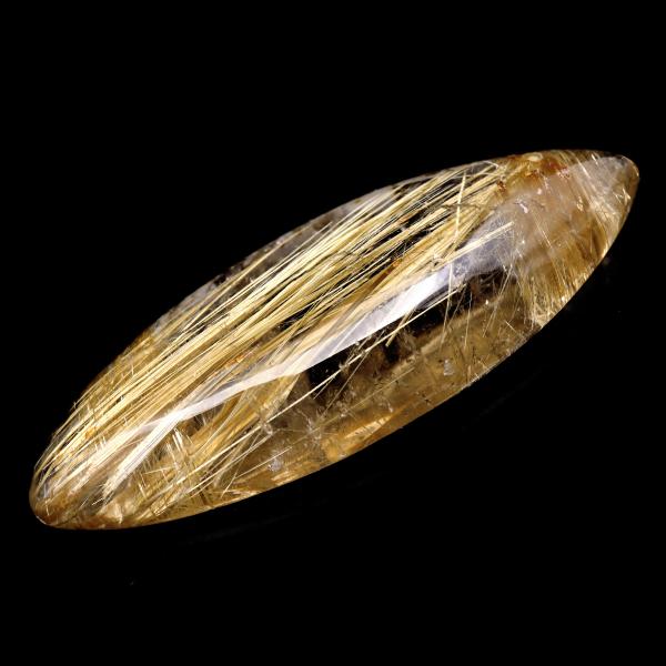 ゴールド ルチルクォーツ ルース 裸石 4.7g AAAAAA 金針 水晶 タイチンルチル 風水 金運 宝石質 天然石 パワーストーン 1点もの