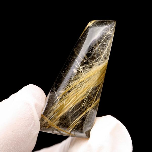 ゴールド ルチルクォーツ ルース 裸石 6.8g AAAAAA 金針 水晶 タイチンルチル 風水 金運 宝石質 天然石 パワーストーン 1点もの