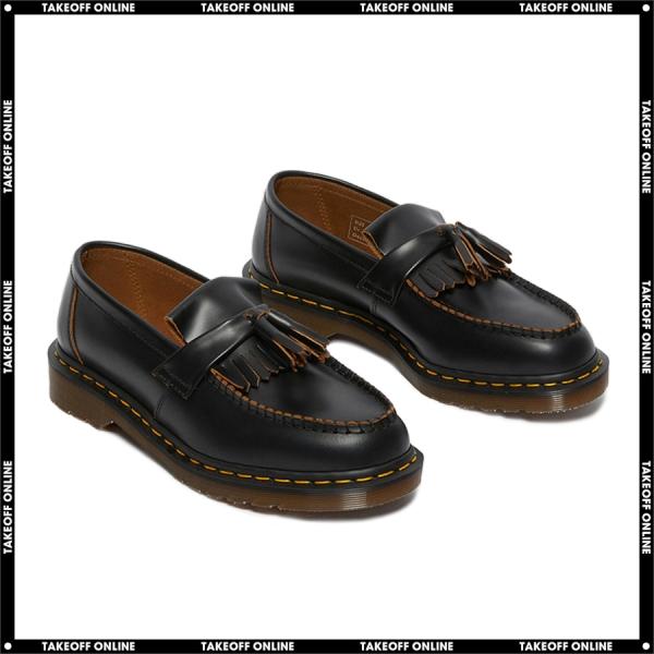 未使用級　ドクターマーチン　エイドリアン　タッセルローファー　ブラック　1848 Dr.Martens ドクターマーチン エイドリアン モノ タッセル