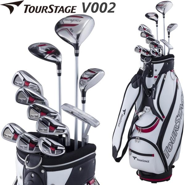 ブリヂストン ツアーステージ V002 キャディバッグ付 クラブ11本組