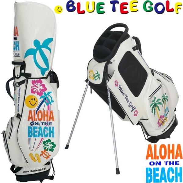 BLUE TEE GOLF Aloha on the Beach ゴルフバッグ BLUE TEE GOLF ブルーティーゴルフ 【限定生産品】 ALOHA ON THE BEACH