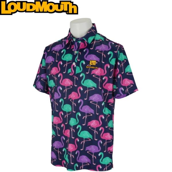 希少サイズ ラウドマウス LOUDMOUTH フラミンゴ ポロシャツ ゴルフXL golf-atlas_loud-761601-276