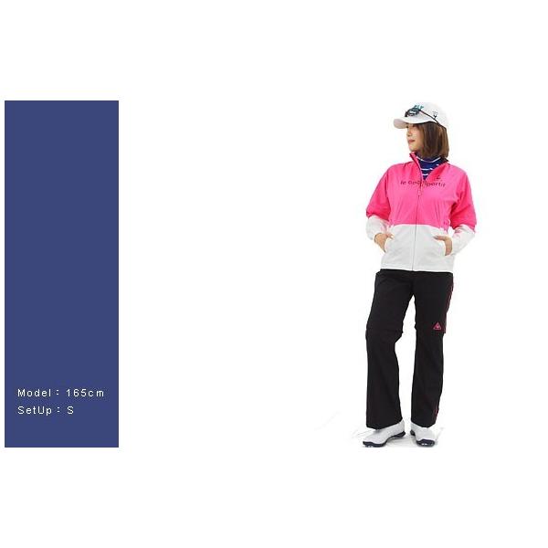 セール ゴルフ Box配色セットアップレインスーツ レインウエア ルコックゴルフ ゴルフウェア ゴルフウェア レディース 春夏 17lqt S034 Qgl7022cp 私ときどきゴルフ女子