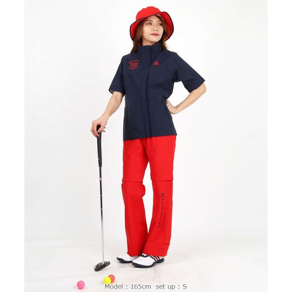配色 セットアップレインスーツ レディースウエア レディース Le Coq Golf グローブ ルコックゴルフ 19春夏新作 ゴルフウェア レディース レインウェア 19lqt S043 Qgwnjh00w 私ときどきゴルフ女子