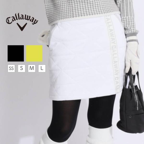 セール キャロウェイ 【撥水防風ストレッチ】中綿キルティングスカート