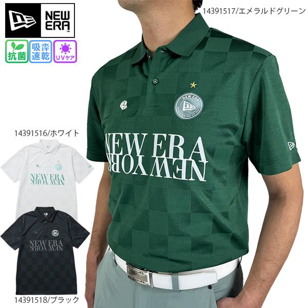 春夏特価 ネコポス対象 ゴルフウェア ゴルフシャツ 半袖ポロ ニューエラ 14391516 14391517 14391518 大きいサイズ有 NEWERA 抗菌 吸汗速乾 UV 紫外線カット